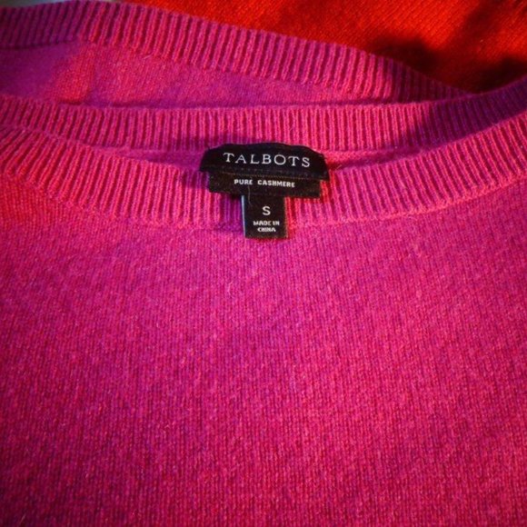 TALBOTS 100% Cashmere Round Neck Sweater Size M - Picture 8 of 8